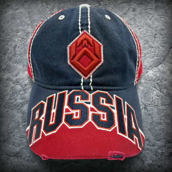 Бейсболка «Россия», Цвет Темно-синий от Земля воинов Бейсболка «Россия», Цвет Темно-синий от Земля воинов